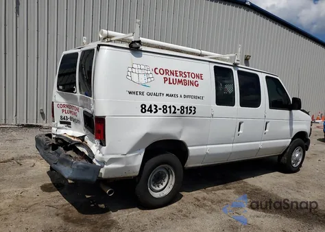 2012 Ford Econoline E250 Van z USA, uszkodzony, nr VIN 1FTNE2EL6CDA52848